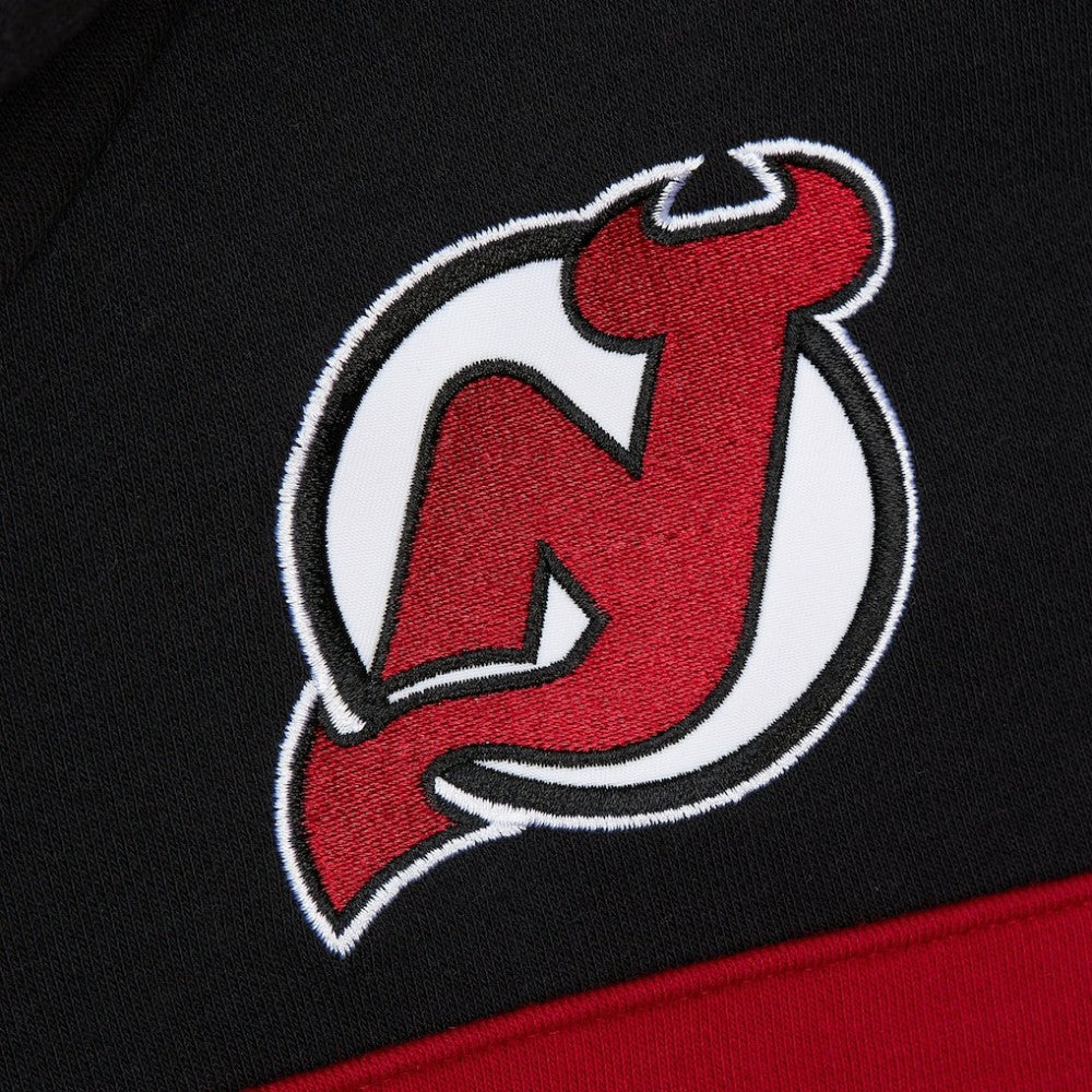 New Jersey Devils Mitchell & Ness Head Coach Slogan Pullover Hoodie - Black - NHL 202122470