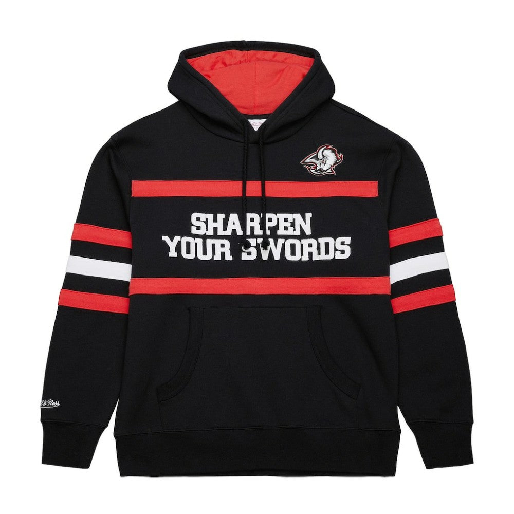 Buffalo Sabres Mitchell & Ness Head Coach Slogan Pullover Hoodie - Black - NHL 202122473