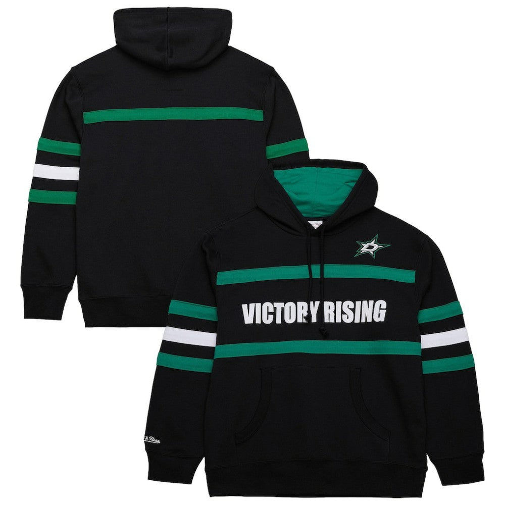 Dallas Stars Mitchell & Ness Head Coach Slogan Pullover Hoodie - Black - NHL 202122476