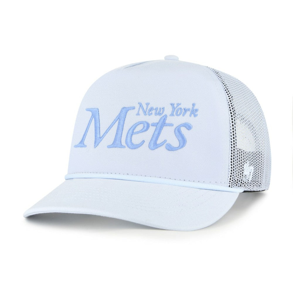 New York Mets '47 Foundation Script Hitch Adjustable Trucker Hat - Light Blue - 47 brand Sale