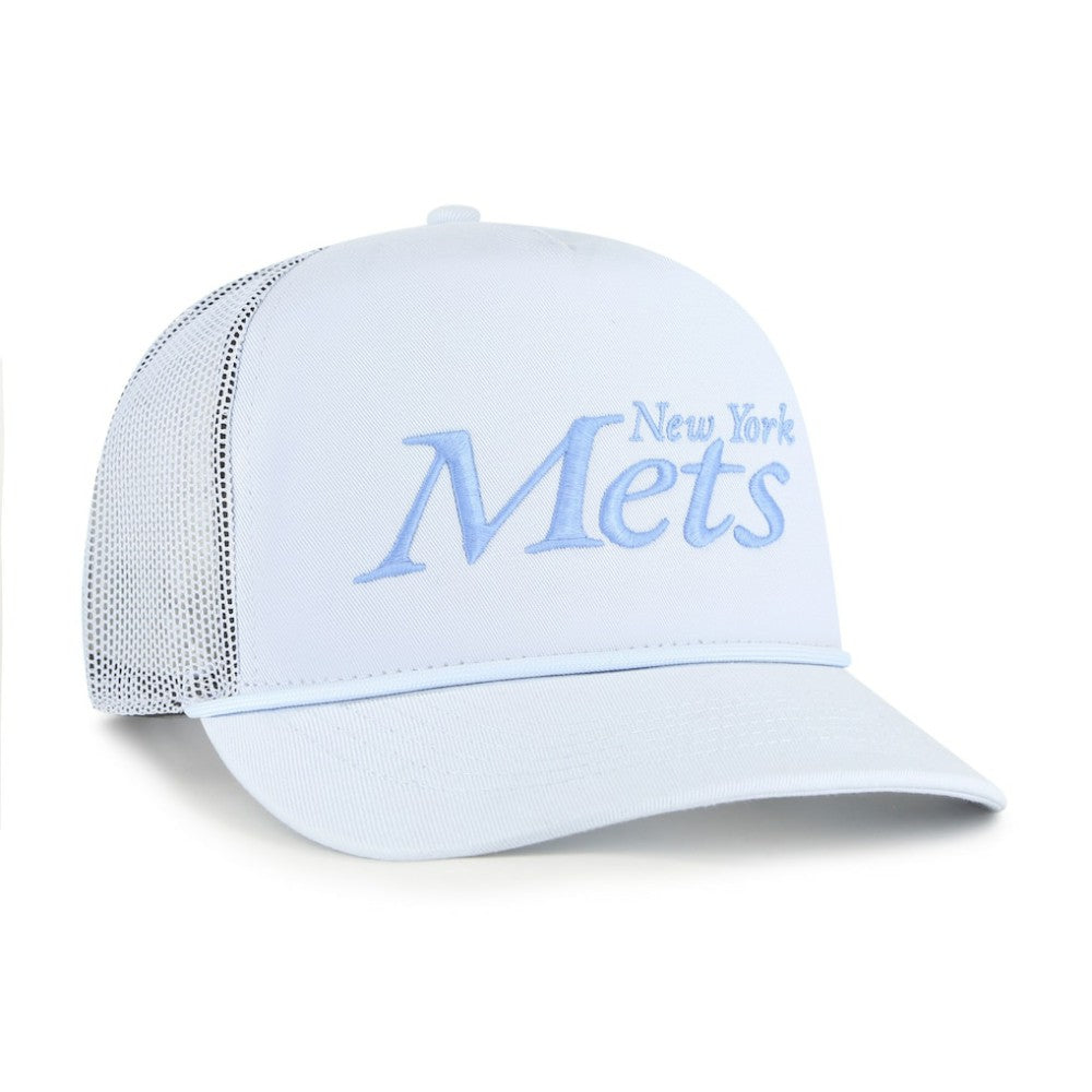 New York Mets '47 Foundation Script Hitch Adjustable Trucker Hat - Light Blue - 47 brand Sale