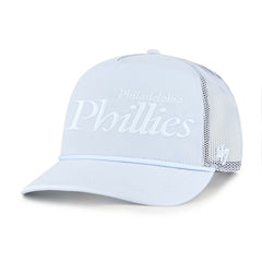 Philadelphia Phillies '47 Foundation Script Hitch Adjustable Trucker Hat - Light Blue - 47 brand on Sale