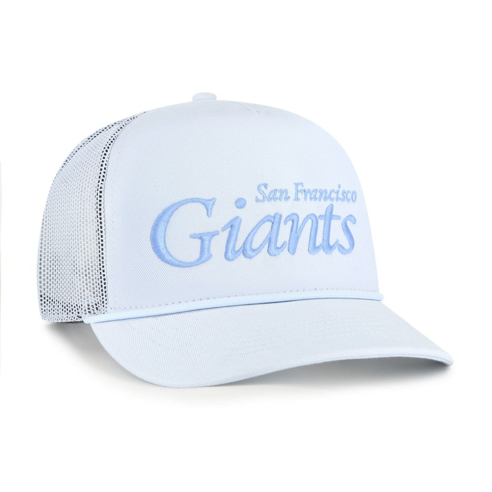 San Francisco Giants '47 Foundation Script Hitch Adjustable Trucker Hat - Light Blue - 47 brand Lifestyle