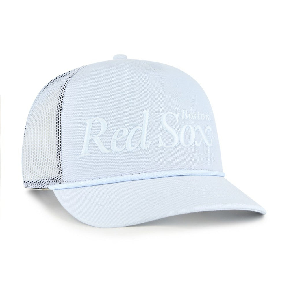 Boston Red Sox '47 Foundation Script Hitch Adjustable Trucker Hat - Light Blue - 47 brand on Sale