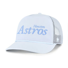 Houston Astros '47 Foundation Script Hitch Adjustable Trucker Hat - Light Blue - 47 brand Discount