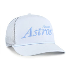 Houston Astros '47 Foundation Script Hitch Adjustable Trucker Hat - Light Blue - 47 brand Discount