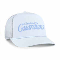 Cleveland Guardians '47 Foundation Script Hitch Adjustable Trucker Hat - Light Blue - 47 brand Discount