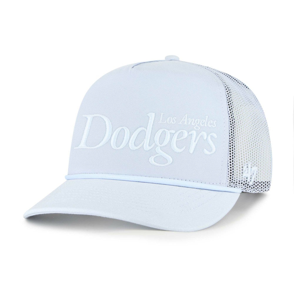 Los Angeles Dodgers '47 Foundation Script Hitch Adjustable Trucker Hat - Light Blue - 47 brand Online