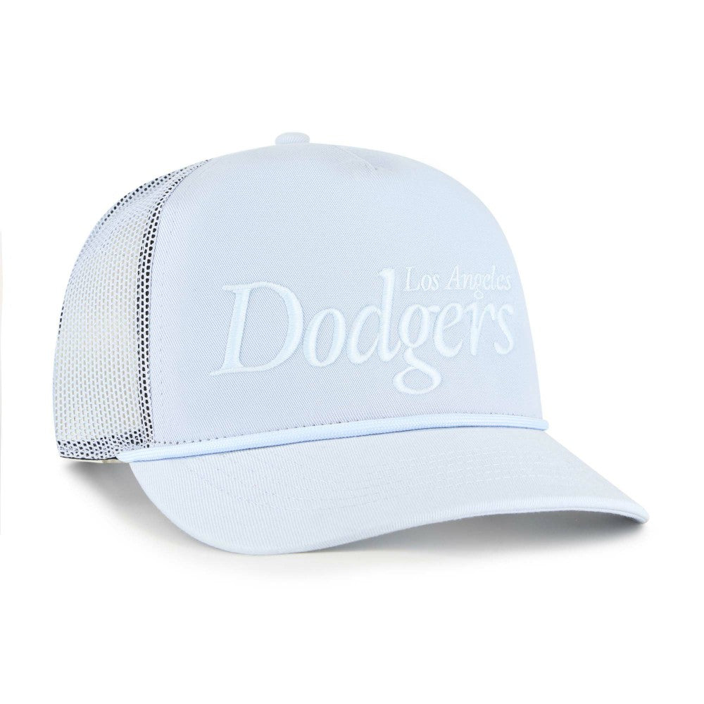 Los Angeles Dodgers '47 Foundation Script Hitch Adjustable Trucker Hat - Light Blue - 47 brand Online