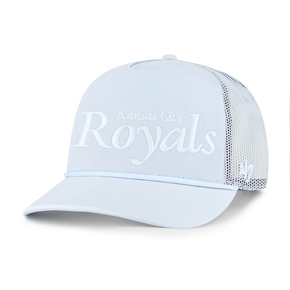 Kansas City Royals '47 Foundation Script Hitch Adjustable Trucker Hat - Light Blue - 47 brand Sale
