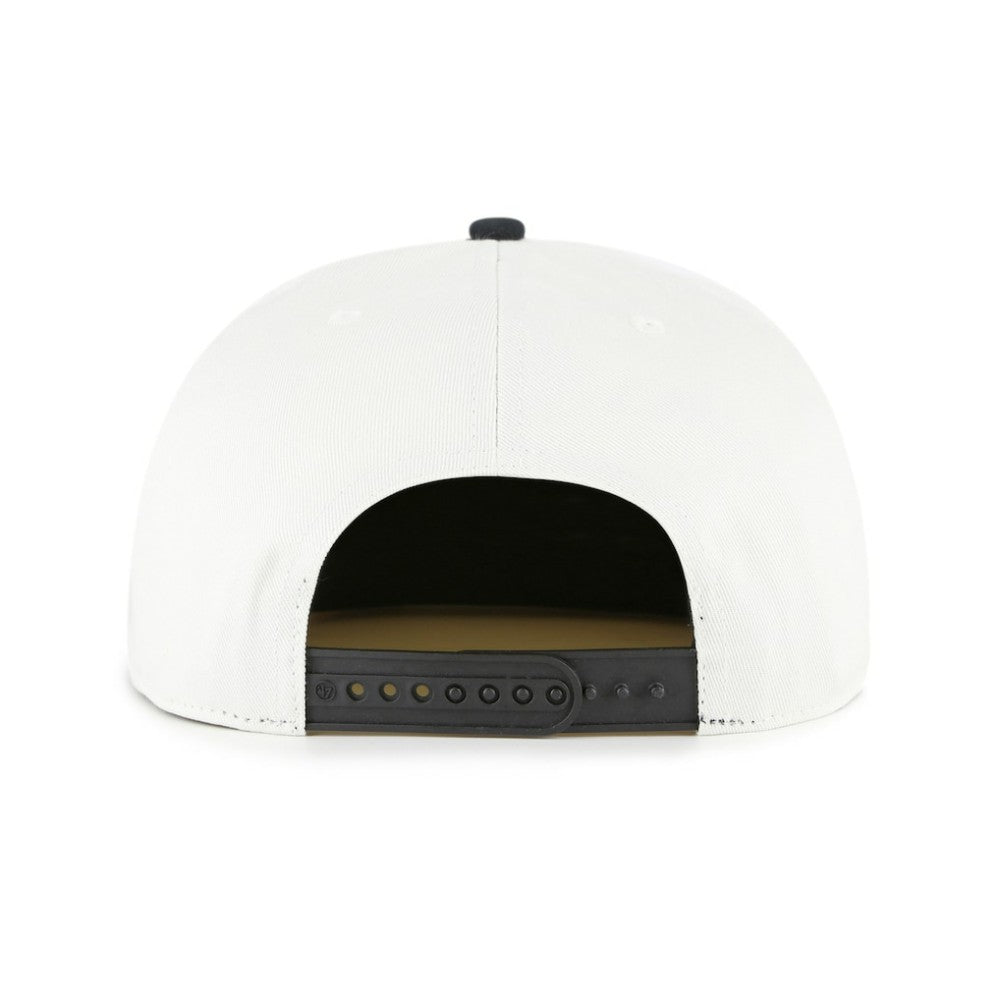 Houston Astros '47 Foundation Captain Snapback Hat - White/Black - 47 brand Sale