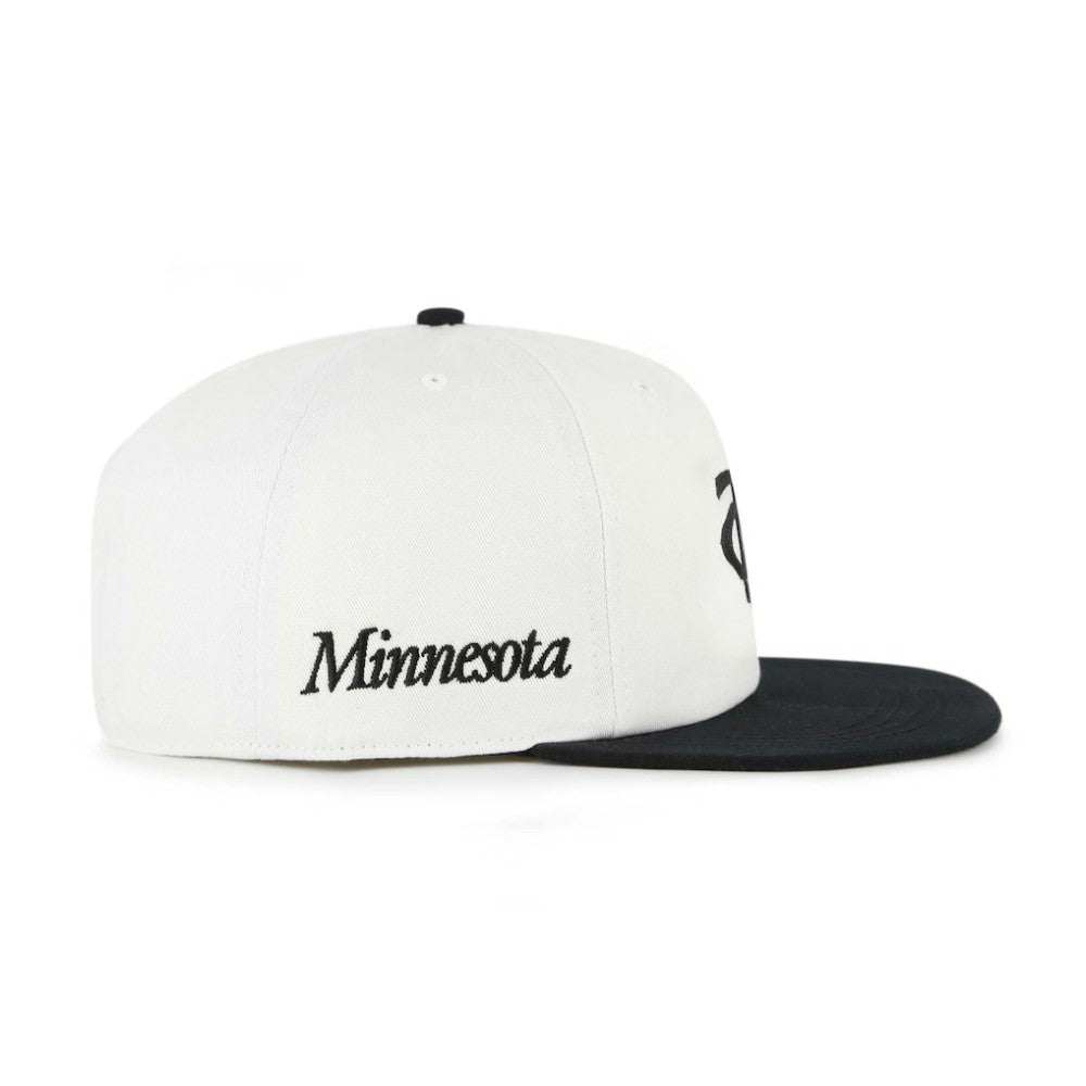 Minnesota Twins '47 Foundation Captain Snapback Hat - White/Black - 47 brand Sale
