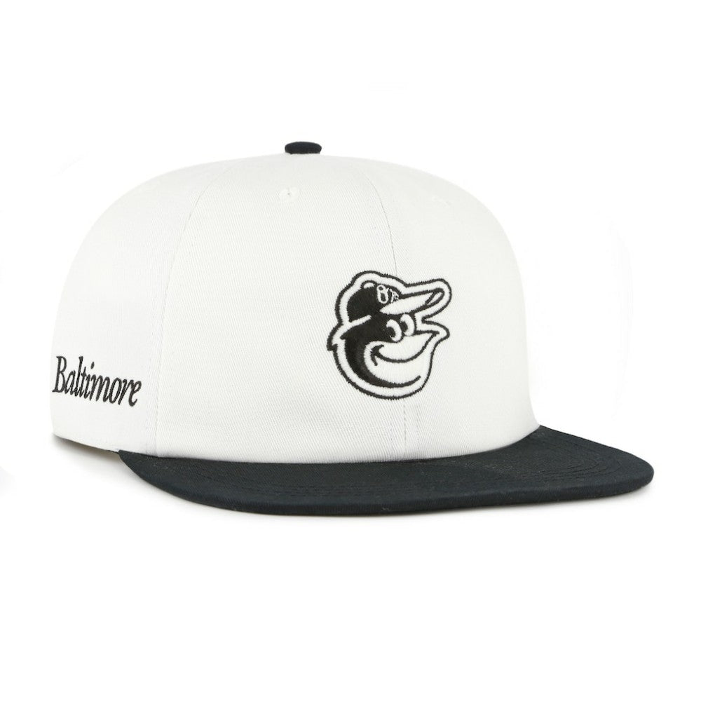 Baltimore Orioles '47 Foundation Captain Snapback Hat - White/Black - 47 brand Online