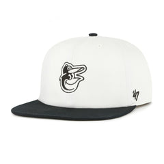 Baltimore Orioles '47 Foundation Captain Snapback Hat - White/Black - 47 brand Online