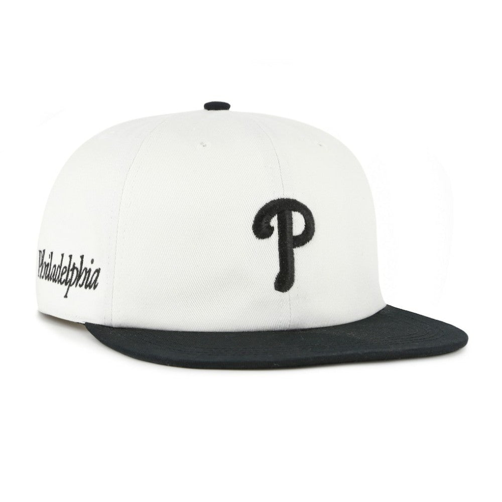 Philadelphia Phillies '47 Foundation Captain Snapback Hat - White/Black - 47 brand Sale
