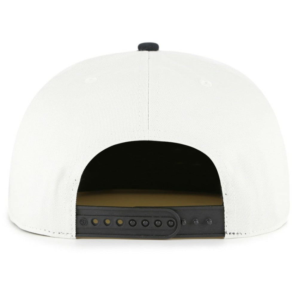 Pittsburgh Pirates '47 Foundation Captain Snapback Hat - White/Black - 47 brand Lifestyle