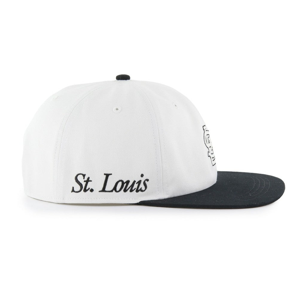 St. Louis Cardinals '47 Foundation Captain Snapback Hat - White/Black - 47 brand Online