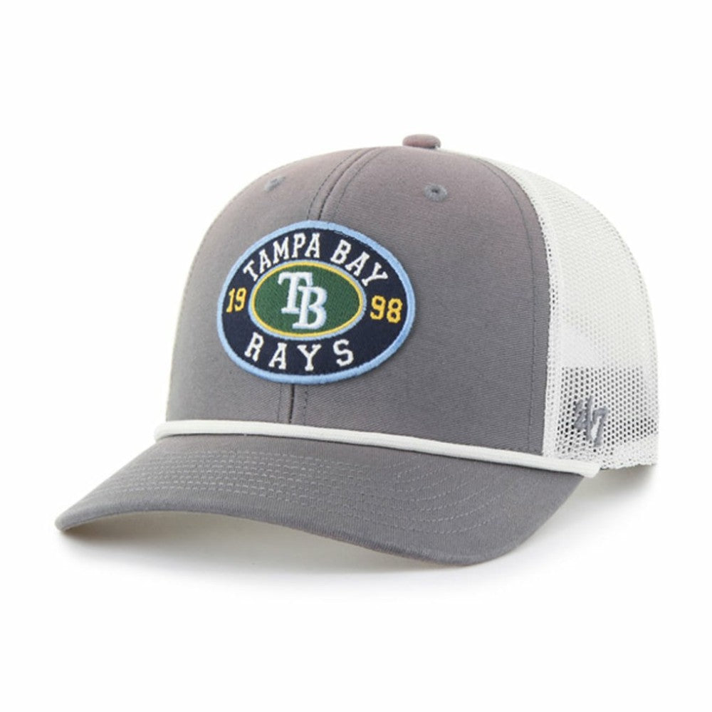 Tampa Bay Rays '47 Tide Sweep Rope Trucker Adjustable Hat - Gray/White - 47 brand Online
