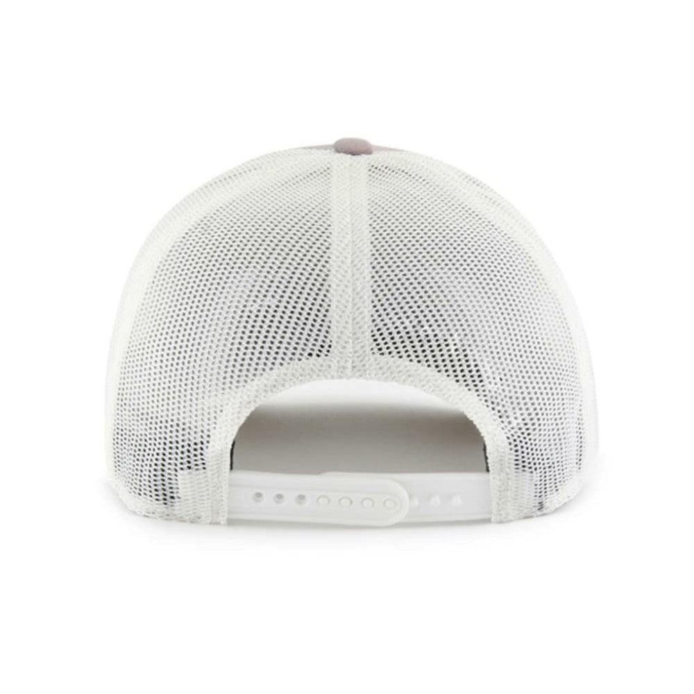 Boston Red Sox '47 Tide Sweep Rope Trucker Adjustable Hat - Gray/White - 47 brand Lifestyle