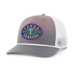 Texas Rangers '47 Tide Sweep Rope Trucker Adjustable Hat - Gray/White - 47 brand Sale