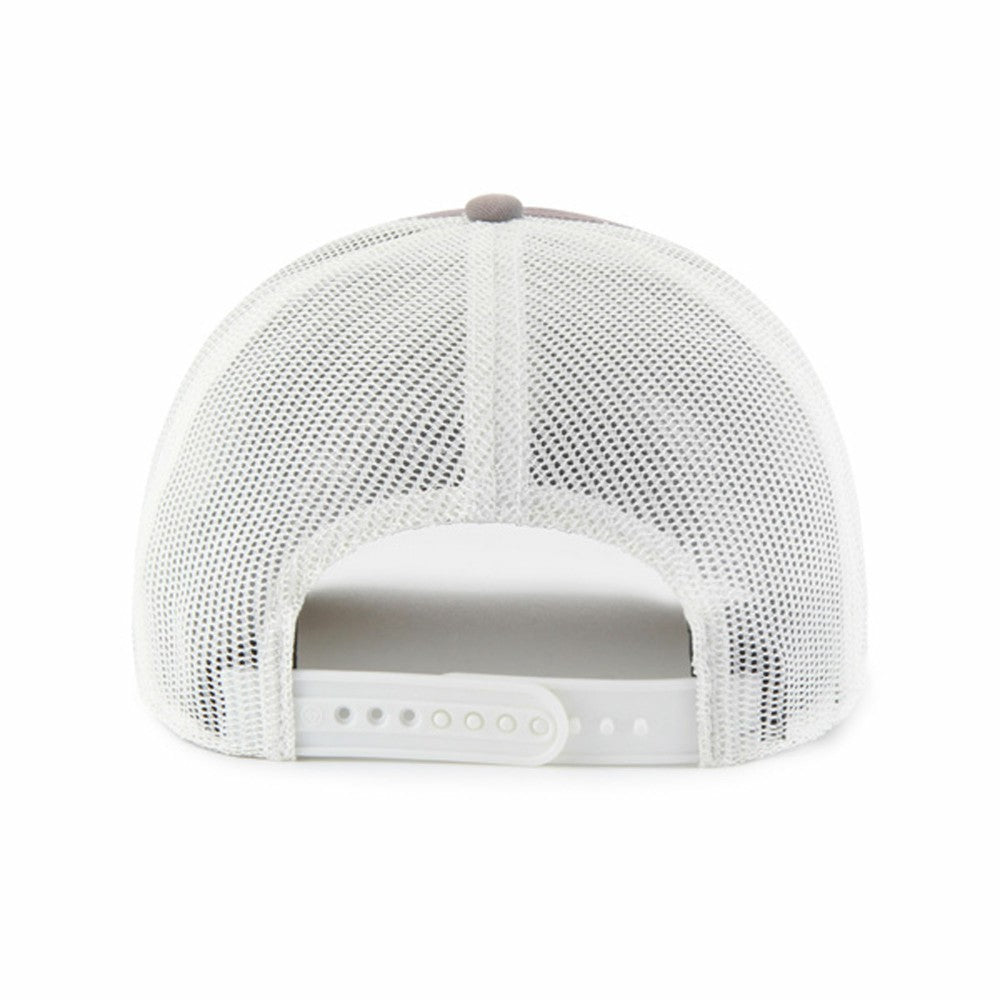 Miami Marlins '47 Tide Sweep Rope Trucker Adjustable Hat - Gray/White - 47 brand Discount