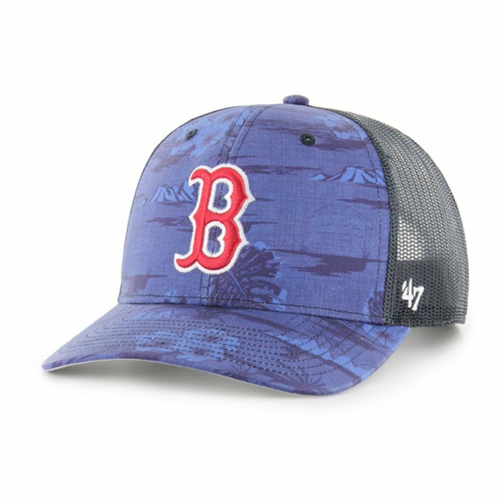 '47 Boston Red Sox Fiji Trucker Adjustable Hat - Blue - 47 brand Discount