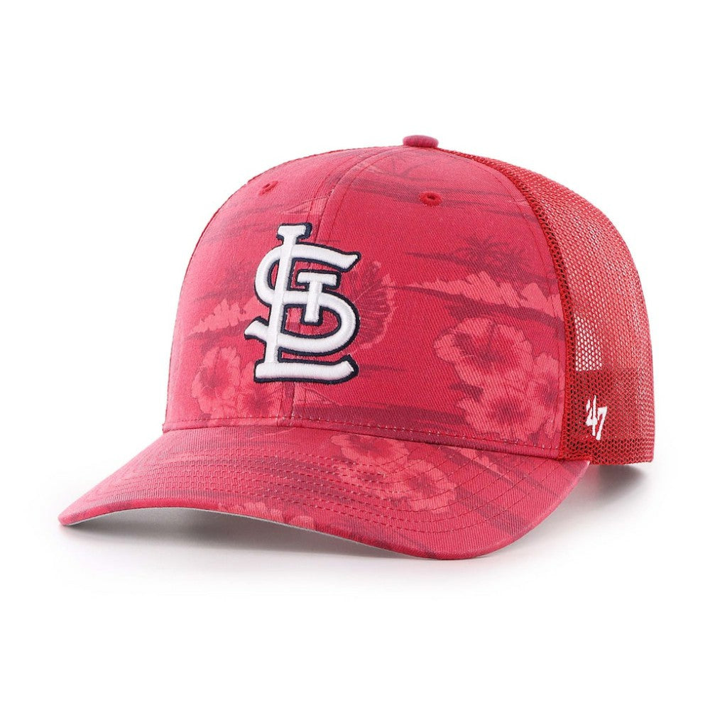 '47 St. Louis Cardinals Fiji Trucker Adjustable Hat - Red - 47 brand Lifestyle