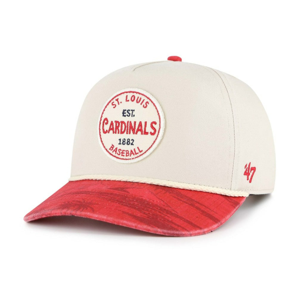 St. Louis Cardinals '47 Fiji Rope Hitch Adjustable Hat - Cream/Red - 47 brand Lifestyle