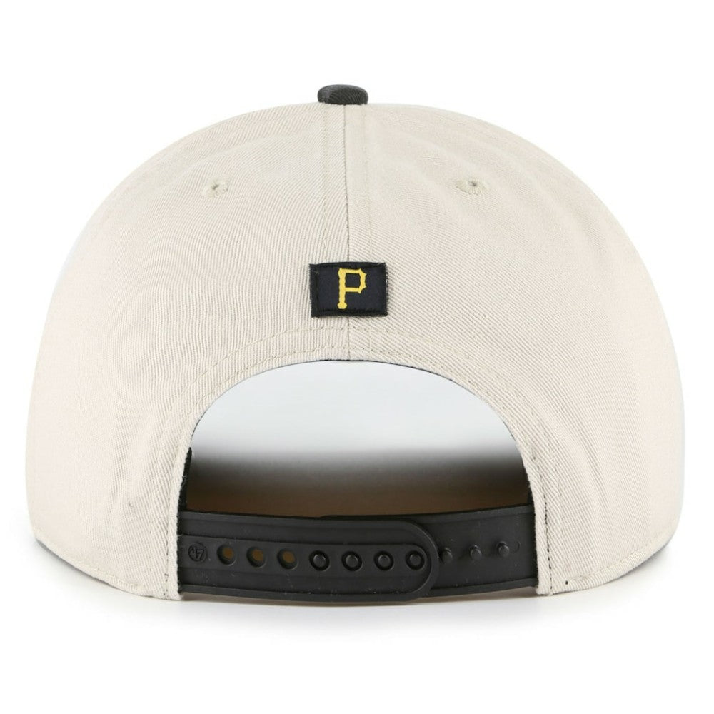 Pittsburgh Pirates '47 Fiji Rope Hitch Adjustable Hat - Cream/Black - 47 brand Discount