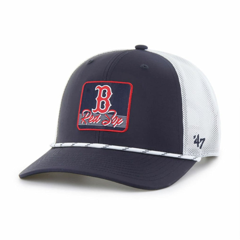 Boston Red Sox '47 Scratch Adjustable Trucker Hat - Navy/White - 47 brand Lifestyle