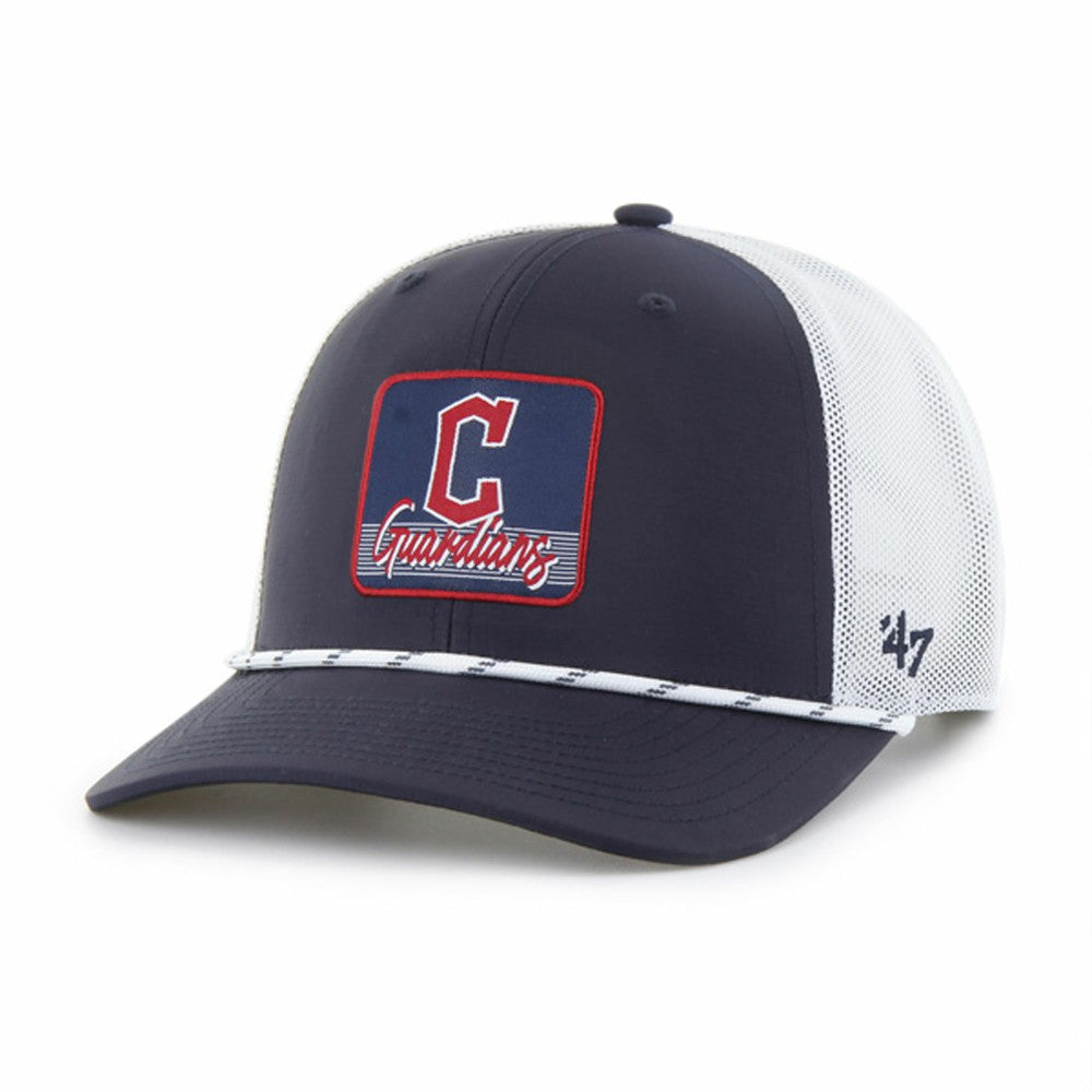 Cleveland Guardians '47 Scratch Adjustable Trucker Hat - Navy/White - 47 brand Sale