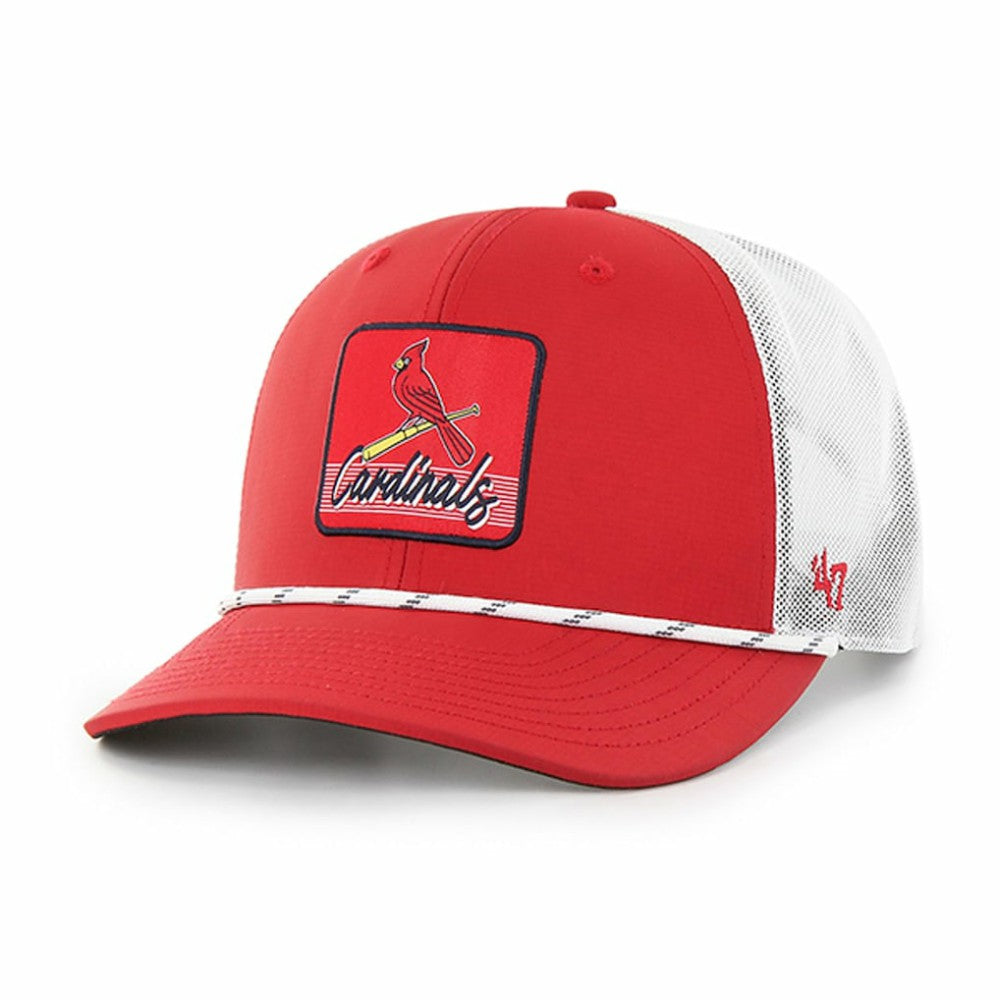 St. Louis Cardinals '47 Scratch Adjustable Trucker Hat - Red/White - 47 brand Lifestyle