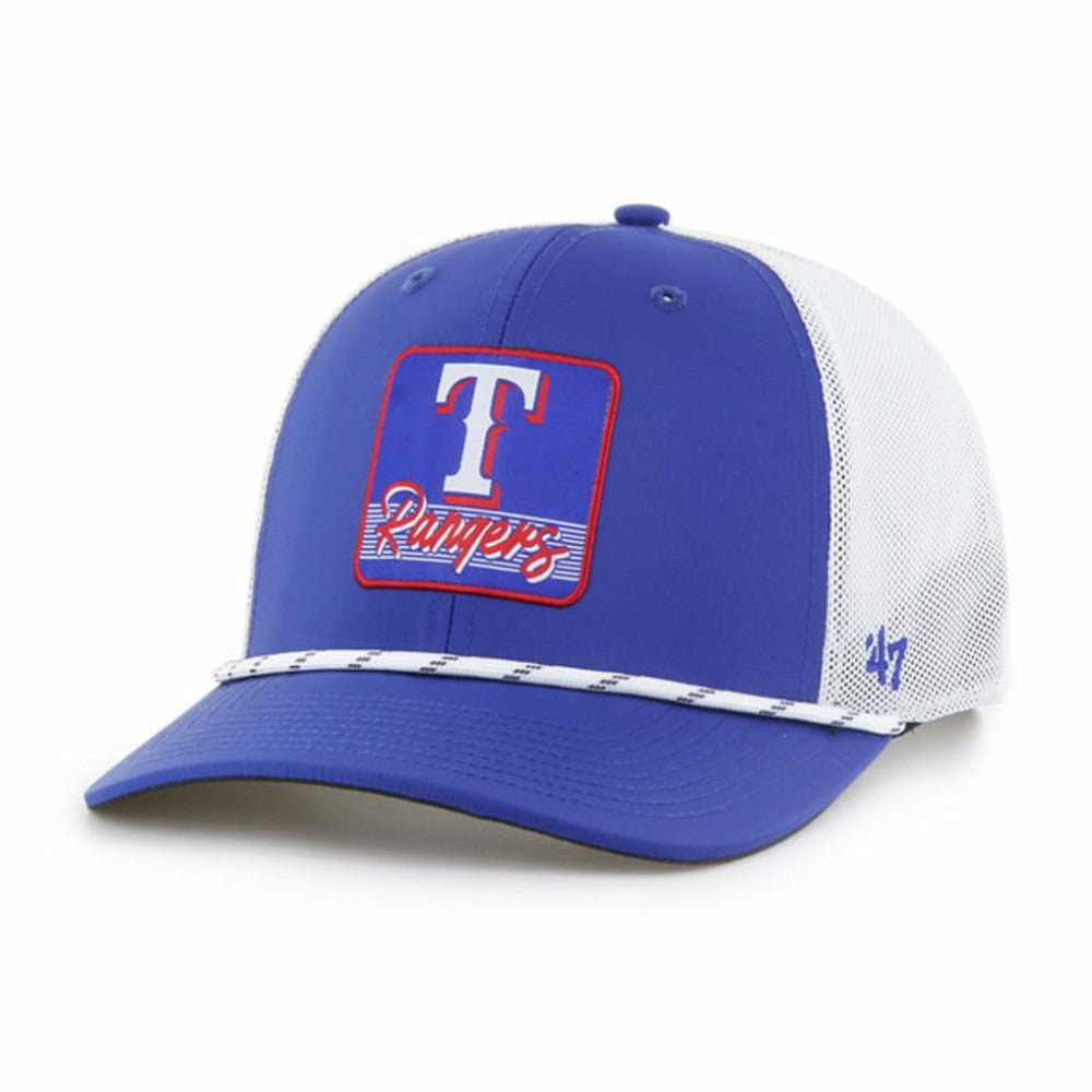 Texas Rangers '47 Scratch Adjustable Trucker Hat - Royal/White - 47 brand on Sale