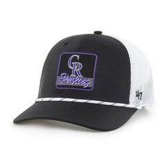 Colorado Rockies '47 Scratch Adjustable Trucker Hat - Black/White - 47 brand on Sale