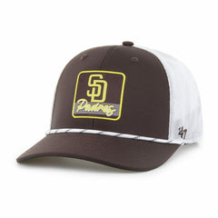 San Diego Padres '47 Scratch Adjustable Trucker Hat - Brown/White - 47 brand Lifestyle