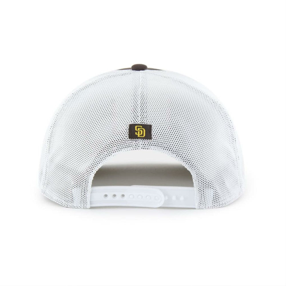 San Diego Padres '47 Scratch Adjustable Trucker Hat - Brown/White - 47 brand Lifestyle