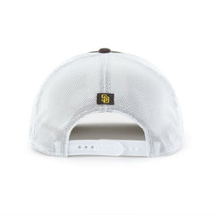 San Diego Padres '47 Scratch Adjustable Trucker Hat - Brown/White - 47 brand Lifestyle