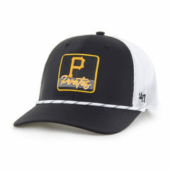 Pittsburgh Pirates '47 Scratch Adjustable Trucker Hat - Black/White - 47 brand Online