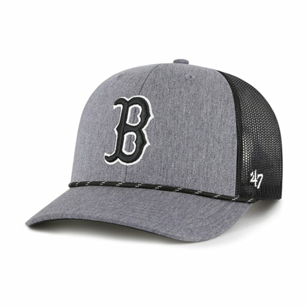 Boston Red Sox '47 Carbon Rope Trucker Adjustable Hat - Charcoal - 47 brand Discount