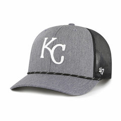 Kansas City Royals '47 Carbon Rope Trucker Adjustable Hat - Charcoal - 47 brand Online
