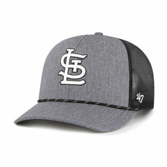 St. Louis Cardinals '47 Carbon Rope Trucker Adjustable Hat - Charcoal - 47 brand Lifestyle