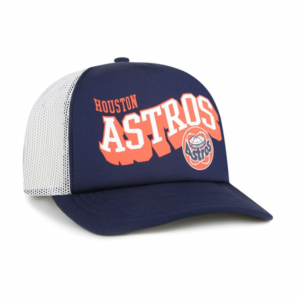 Houston Astros '47 Meander Foam Trucker Snapback Hat - Navy - 47 brand Discount