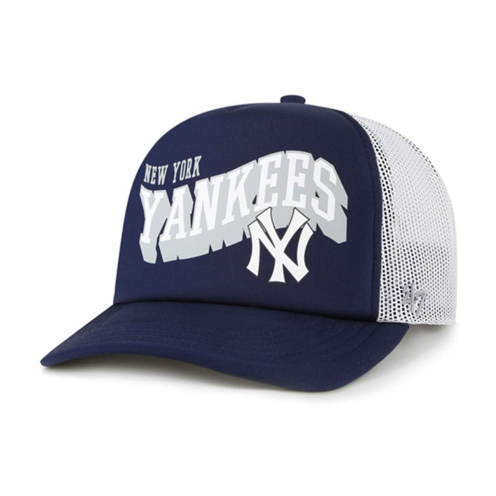 New York Yankees '47 Meander Foam Trucker Snapback Hat - Navy - 47 brand Sale