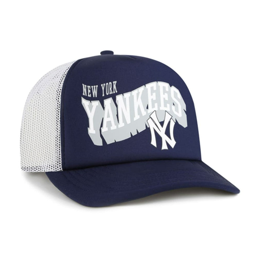 New York Yankees '47 Meander Foam Trucker Snapback Hat - Navy - 47 brand Sale