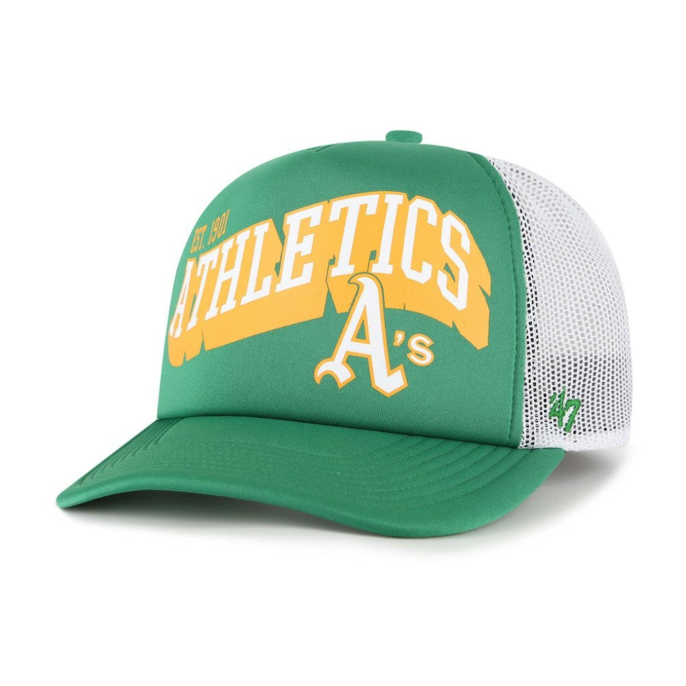 Athletics '47 Meander Foam Trucker Snapback Hat - Green - 47 brand Online