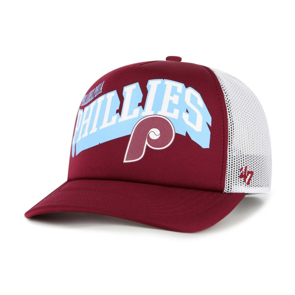 Philadelphia Phillies '47 Meander Foam Trucker Snapback Hat - Red - 47 brand Discount