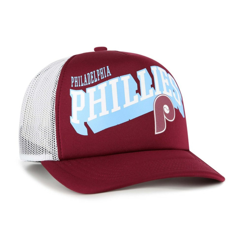Philadelphia Phillies '47 Meander Foam Trucker Snapback Hat - Red - 47 brand Discount