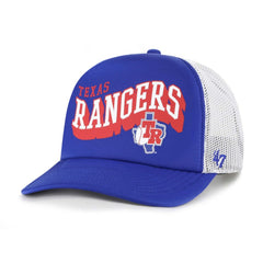 Texas Rangers '47 Meander Foam Trucker Snapback Hat - Royal - 47 brand on Sale