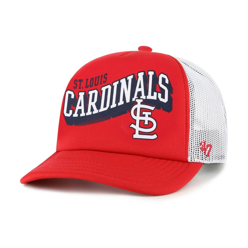 St. Louis Cardinals '47 Meander Foam Trucker Snapback Hat - Red - 47 brand on Sale