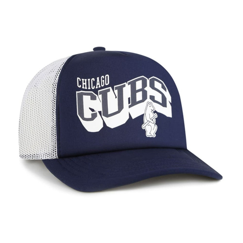 Chicago Cubs '47 Meander Foam Trucker Snapback Hat - Navy - 47 brand on Sale